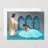 "Feliz Quinceñera." Postkarte (Vorne/Hinten)