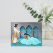 "Feliz Quinceñera." Postkarte (Stehend Vorderseite)