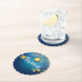 Felize Navidad Gold Stars Weihnachten Untersetzer (Vor Ort)