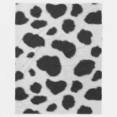 Fell-Muster aus Imitaten der schwarzen und weißen  Fleecedecke (Vorderseite)