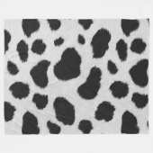 Fell-Muster aus Imitaten der schwarzen und weißen Fleecedecke (Vorderseite (Horizontal))