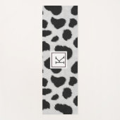 Fell-Muster aus Imitaten der schwarzen und weißen  Yogamatte (Vorderseite)