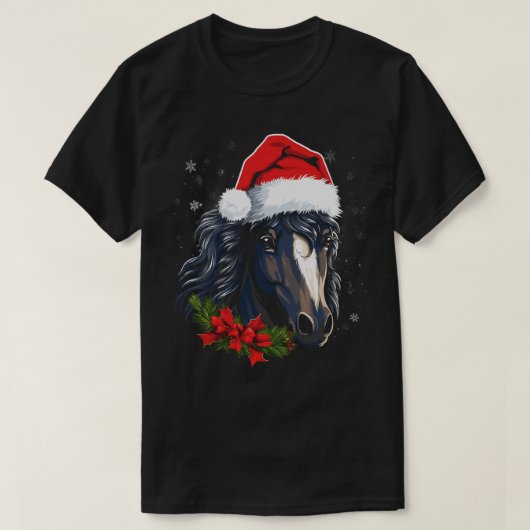 Fell Pony Horse Christmas T-Shirt (Design vorne)
