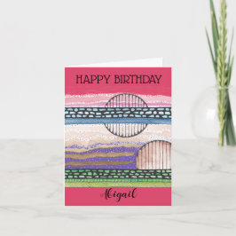 Fell Top Fantasy, gemischte Medien, Ihr Name, Gebu Karte