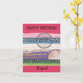 Fell Top Fantasy, gemischte Medien, Ihr Name, Gebu Karte (Gelbe Blume)