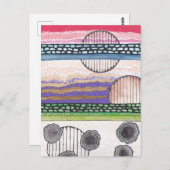 Fell Top Fantasy, original Mixed Media Artwork Postkarte (Vorne/Hinten)