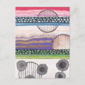 Fell Top Fantasy, original Mixed Media Artwork Postkarte (Vorderseite)