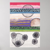 Fell Top Fantasy, original Mixed Media Malerei Poster (Vorne)