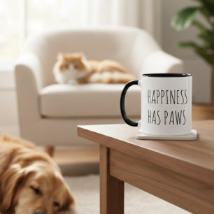 Fellfreunde Charmante schwarze Typografie Tierbetr Tasse