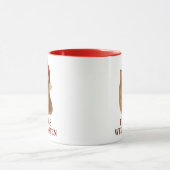 Fellige sibirische Weihnachtskatze Tasse (Zentrum)