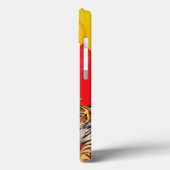 Felliger Charisma-Tiger-Handy-Schutz – Lebendiges Case-Mate iPhone Hülle (Rückseite / Links)