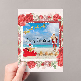 Felliger und heller Weihnachten Acryleinladungen
