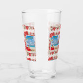 Felliger und heller Weihnachten Glas (Links)