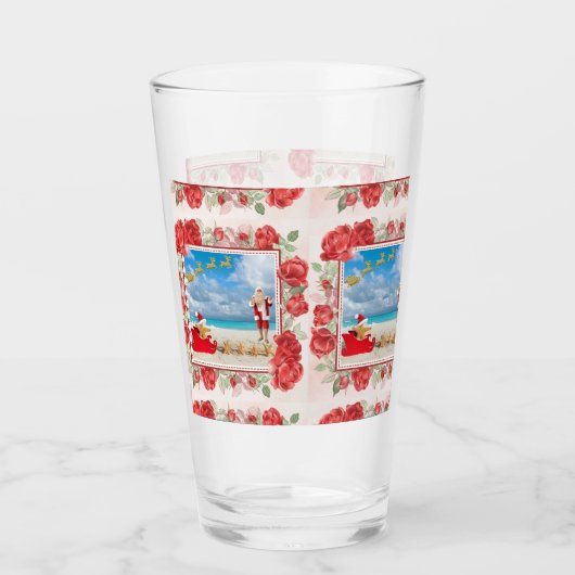 Felliger und heller Weihnachten Glas (Vorderseite)