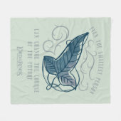 Fellowship Elben Brosche Zitat Grafik Fleecedecke (Vorderseite (Horizontal))