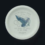 Fellowship Elven Brooch Quote Graphic Pappteller<br><div class="desc">Celebrate the Fellowship with this elegant, Lord of the Rings™ Elven brooch design. Featuring a beautifully detailed leaf carried on swirling Elvish vines, the artwork symbolizes the connection between those entrusted with the protection of Middle-Earth™. The meaningful quote, “Even the smallest person can change the course of the future, ”...</div>