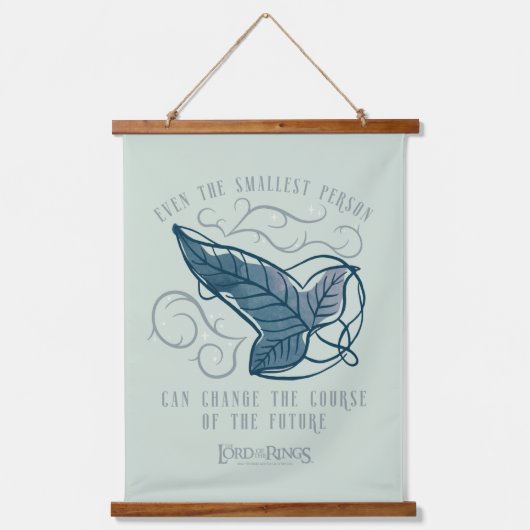 Fellowship Elven Brooch Quote Graphic Wandteppich Mit Holzrahmen (Vorderseite)