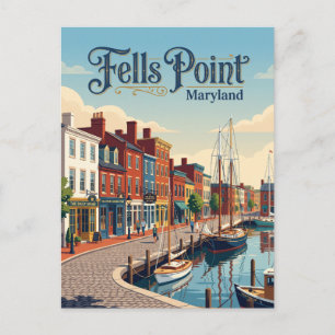 Fells Point Maryland Postkarte