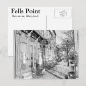 Fells Point Postkarte (Vorne/Hinten)