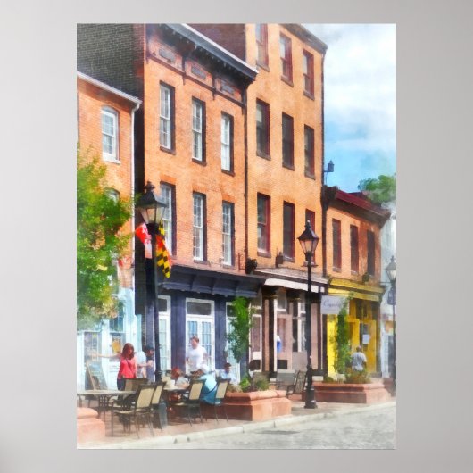 Fells Point Street Poster (Vorne)