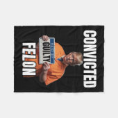 Felon Donald Trump 2024 Fleecedecke (Vorderseite (Horizontal))