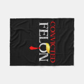 Felon Donald Trump Guilty sperrt Trump das Gefängn Fleecedecke (Vorderseite (Horizontal))