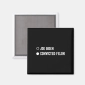 Felon Funny Pro Trump 2024 Magnet (Vorderseite/Rückseite)