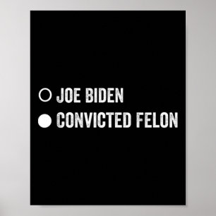 Felon Funny Pro Trump 2024 Poster