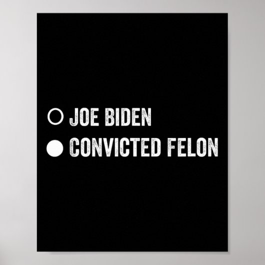 Felon Funny Pro Trump 2024 Poster (Vorne)