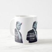Felon Helping Felons entkommen Gefängnis Evil Trum Kaffeetasse (Vorderseite Links)
