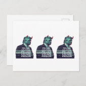 Felon Helping Felons entkommen Gefängnis Evil Trum Postkarte (Vorne/Hinten)