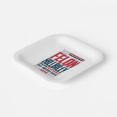 Felon Hillbilly 2024 Trump Vance Wahl 2024 Pappteller (Gewinkelt)