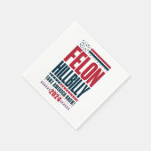 Felon Hillbilly 2024 Trump Vance Wahl 2024 Serviette (Ecke)