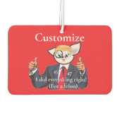 Felon Präsident Thunder_Cove Autolufterfrischer (Rückseite)