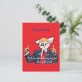 Felon Präsident Thunder_Cove Postkarte (Stehend Vorderseite)