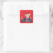 Felon Präsident Thunder_Cove Quadratischer Aufkleber (Tasche)