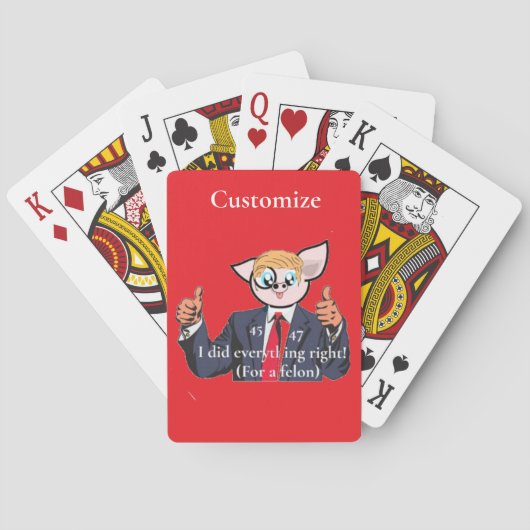Felon Präsident Thunder_Cove Spielkarten (Rückseite)