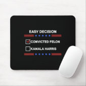 Felon Vs Kamala Harris Präsident Mousepad (Mit Mouse)
