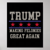 Felonies wieder zu einem lustigen politischen Humo Poster (Vorne)
