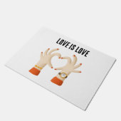 Felpudo San Valentín Fußmatte (Schrägansicht)