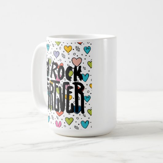 Fels für immer kaffeetasse (Vorderseite Links)