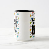 Fels für immer zweifarbige tasse (Mittel)