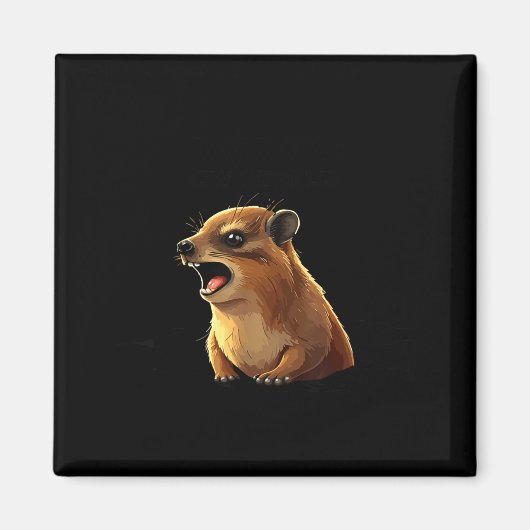 Fels-Hyrax Awawa Ew Leute Lustig Waldmurmeltier St Magnet (Vorne)
