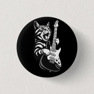 Fels Katz spielt elektrische Gitarre   Coole Musik Button