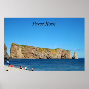 Fels von Percé im Golf von Saint Lawrence Poster