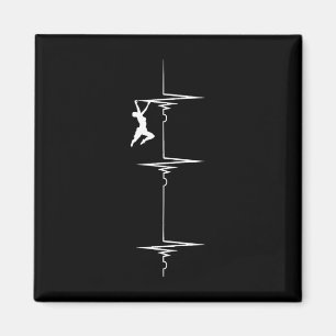 Fels-Wand-Kletterer Herzschlag Ekg-Puls Bouldering Magnet