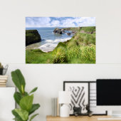 Felsansicht der Atlantischen Jungfrau Poster (Heimbüro)