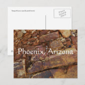 Felsansicht, Phoenix, Arizona Postkarte (Vorne/Hinten)