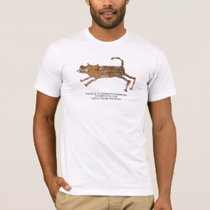 Felsbild eines domestizierten Jagdhundes T-Shirt