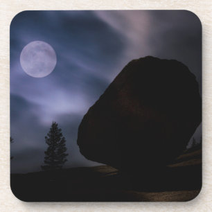 Felsbrocken im Mondlicht Yosemite-Nationalpark Getränkeuntersetzer